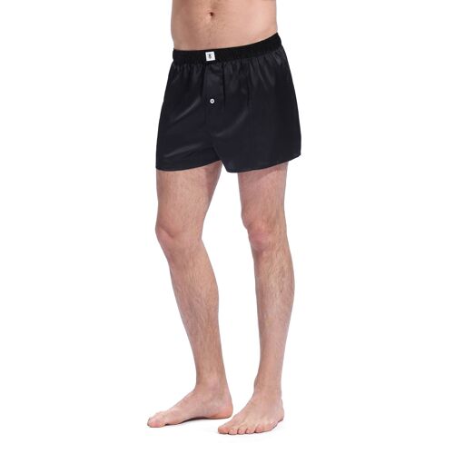 Lilysilk Caleçon En Soie Luxueux Homme Noir Xxl