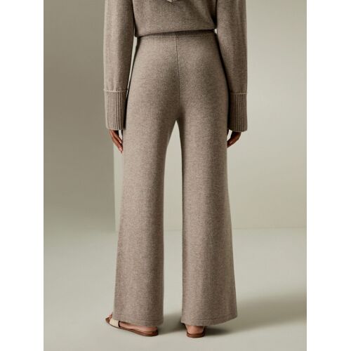 Lilysilk Pantalon En Laine Femme Ceinture Élastique Luxueux De Laine Élastique,Coupe Naturelle Facile À Assortir Chameau S