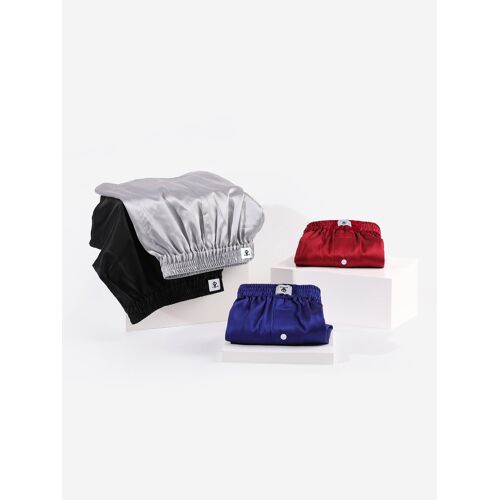 Lilysilk Sous-Vêtements En Soie Homme France Caleçon En Soie Luxueux Homme Gris+Bleu+Noir+Bordeaux