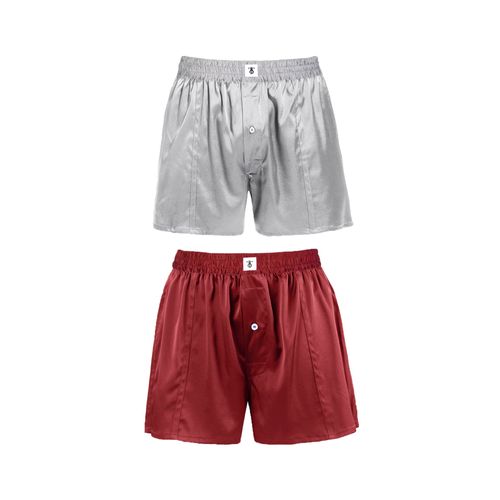 Suite De Pyjashort En Soie Luxueuse Classique Pour Homme Diamond Blue M