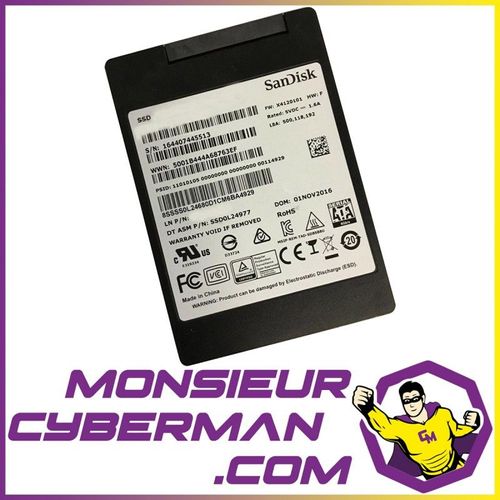 SSD 256Go 2.5" SanDisk X400 SD8TB8U-256G SSS0L24680 SATA III 6 Gbps