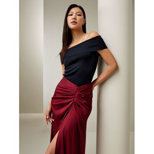 Lilysilk Jupe Longue En Soie Rouge Glissière Invisible Sur Le Côté Soie Double Joe Pièces Incontournables Pour De Multiples Occasions 34