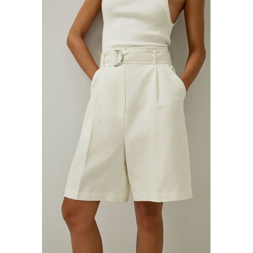 Lilysilk Short Soie Large Short À Jambe Large Avec Une Coupe Bermuda Classique 100 % Soie De Mûrier Modèle Classique Blanc Naturel 48