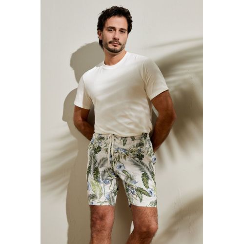 Lilysilk Short En Soie Femme Pour Homme Imprimé Floral Soie De Mûrier De Haute Qualité Retours Et Échanges Rapides Imprimé Palmiers Tropicaux M