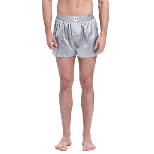 Lilysilk Slip En Soie Pour Homme Gris Moyen Séchage Rapide, Ceinture Élastique Soie Naturelle Sans Produits Chimiques Nocifs M
