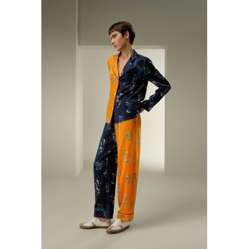 Lilysilk Pyjama En Soie Imprimé Cachemire Asymétrique Soie De Mûrier Léger Et Résistant Aux Rides Texture Luxueuse Paisley Xl