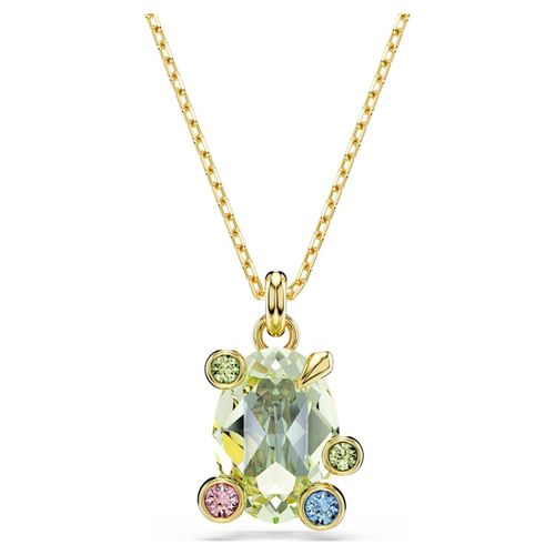 Pendentif Gema, Tailles Variées, Multicolore, Placage De Ton Or