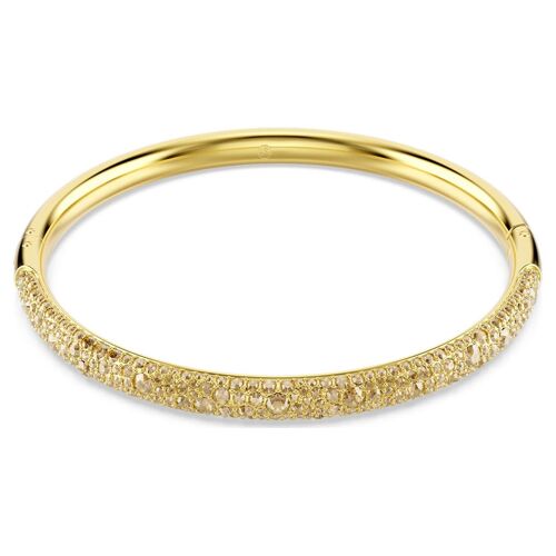Bracelet-Jonc Sublima, Pavé Neige, Blanc, Placage De Ton Or