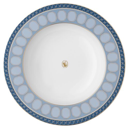 Assiette Creuse Signum, Porcelaine, Bleue