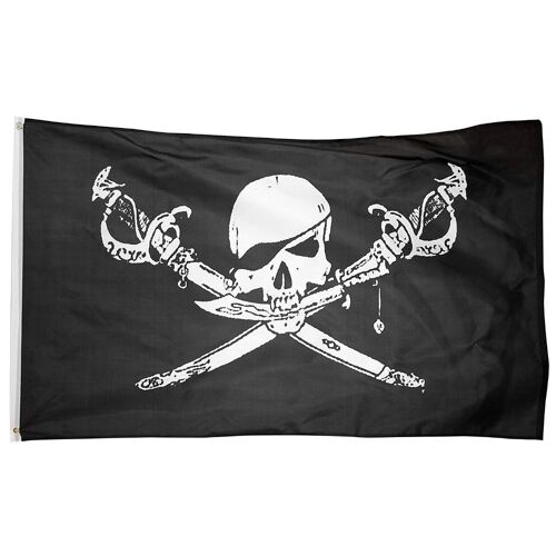90x150 Cm Ensemble De 3x5 Douzaines De Jolly Roger Skull Cross Eo 7.5 Aate Brethren Of The Coast Feel Drapeau Haute Qualité ""Nipseyteko""