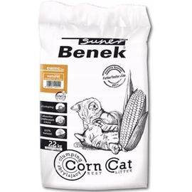 Litière Pour Chat - Super Benek - Corn Classic - Végétale - 35 L - Agglomérante Naturelle