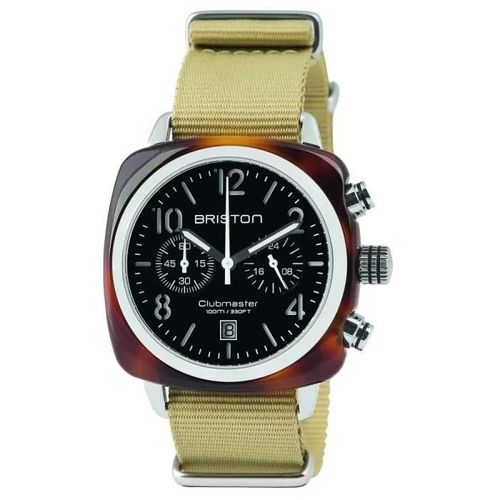Montre - Briston - Clubmaster Classic - Chrono 40 Mm - Acétate - Noir