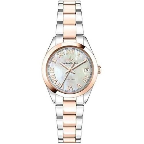 Lucien Rochat Montre Femme, Collection Madame, Temps Et Date, En Acier, Pvd Or Rose - R0453114503