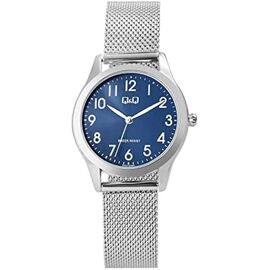 Montre Femme - Q&q - Analogique-Numérique Automatique - Bracelet Acier Inoxydable - Etanche 3 Atm