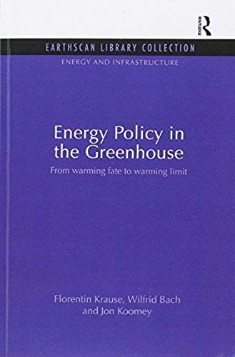 Energy Policy In The Greenhouse