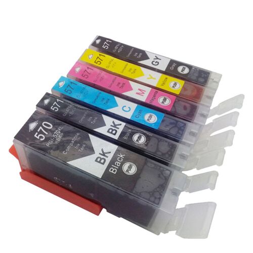 Cartouche d'encre 6pcs PGI 570 compatible CLI 571 pour Canon