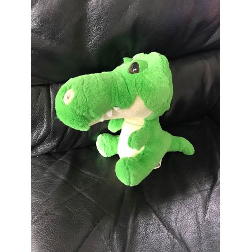 Doudou Peluche Crocodile Plush Ocean Buddies Green Big Eyes 21 Cm