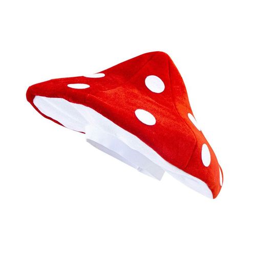 Chapeau Melon Rouge À Pois
