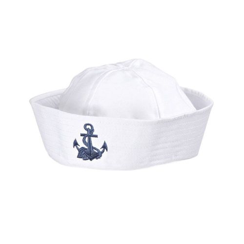 Chapeau De Marin Avec Ancre Bleu Foncé