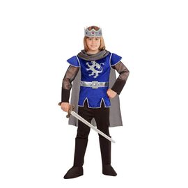 Déguisement Du Roi Arthur Bleu Avec Cape Pour Garçon