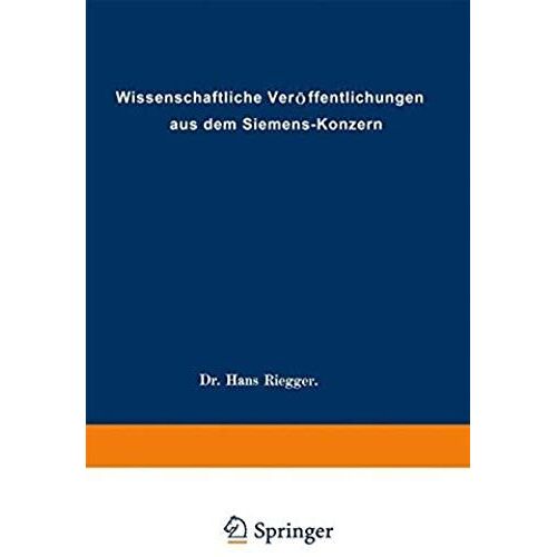 Wissenschaftliche Veröffentlichungen Aus Dem Siemens-Konzern