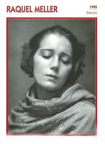 Fiche Portrait De Star Raquel Meller