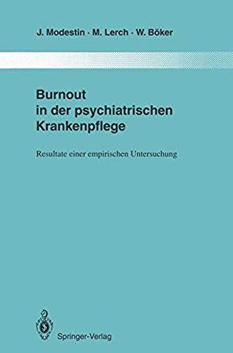 Burnout In Der Psychiatrischen Krankenpflege
