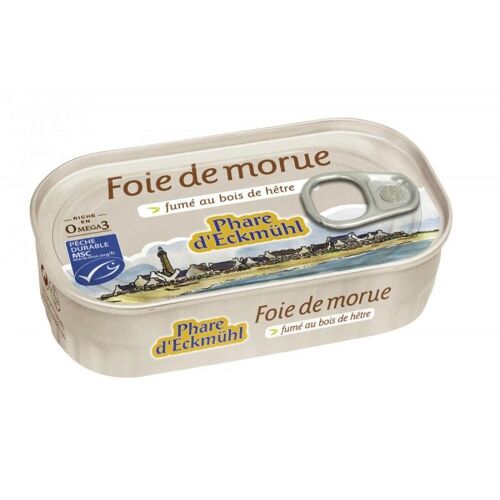 Foie De Morue Fume Au Bois De Hetre 121g