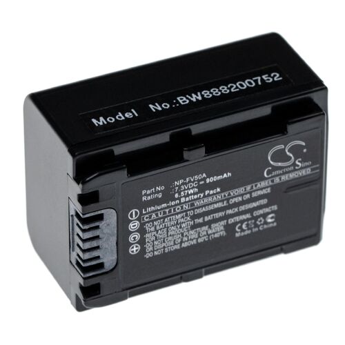 vhbw 1x Batterie compatible avec Sony FDR-AX33, FDR-AX45, FDR-AX40, FDR-AX700, FDR-AX60, FDR-AX53 caméra vidéo caméscope (900mAh, 7,3V, Li-ion)