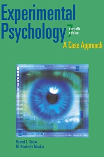 Solso, R: Experimental Psychology