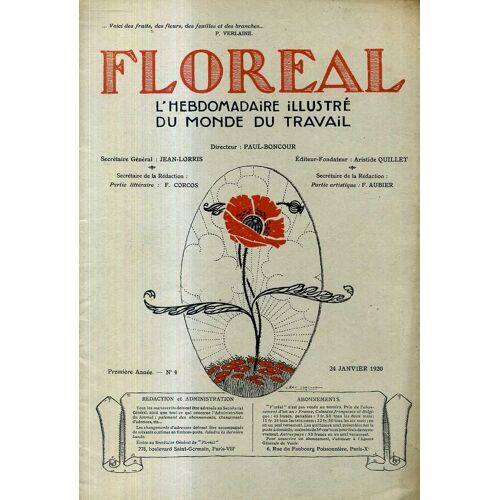 Floreal N° 4 Du 24 Janv 1920