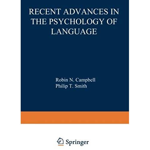 Recent Advances In The Psychology Of Language