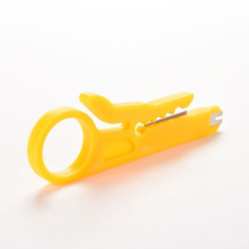 Pince à sertir Portable, couteau dénudeur de fil, pince à sertir, outil de sertissage, dénudage de câble, coupe-fil de poche, outils multiples, sertissage jaune 1 pièces