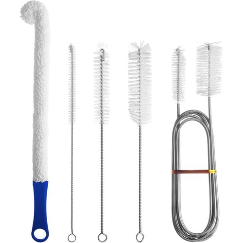 Kit De Nettoyage Pour Narguilé - Brosse De Nettoyage De Pipe De Qualité Supérieure Pour Nettoyer Sans Effort Les Zones Difficiles D'accès Dans Les Tuyaux D'eau, Les Bouteilles Becs Aquariums