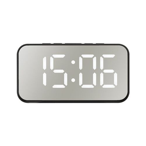 Réveil numérique LED en plastique, horloge de bureau, affichage de la température et de l'humidité, 3 couleurs