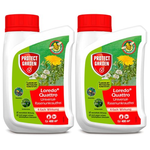 Lot 2 X Herbicide Protect Garden Désherbant Pelouse Gazon Jardin Mauvaise Herbe 400ml