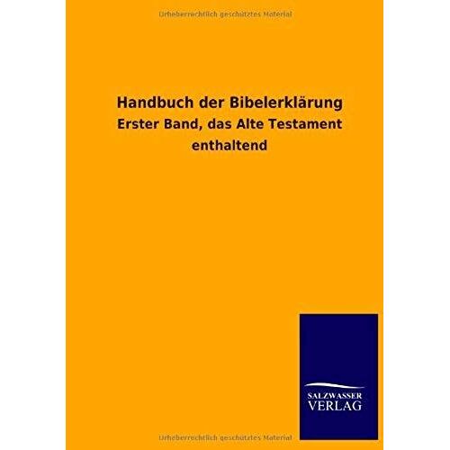 Handbuch Der Bibelerklärung