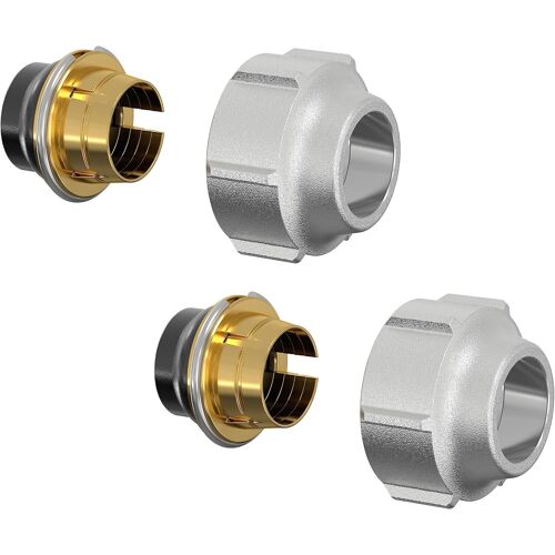 KALANKA-A11 Kit d'adaptateur à compression (2 st) 16x1mm x G¿''F - Pour Tubes Cuivre Nickel-Chrome, Acier et Inox, Étanchéité Élastique, Force de Serrage Élevée -F11173