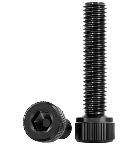 20 Pièces Vis Cylindriques Noir M5 X 40mm Vis Cylindrique à Six Pans Norme DIN 912 / ISO 4762 Visserie En Acier Inoxydable A2 V2A Vis à Tête Cylindrique Entièrement Filetée Boulons