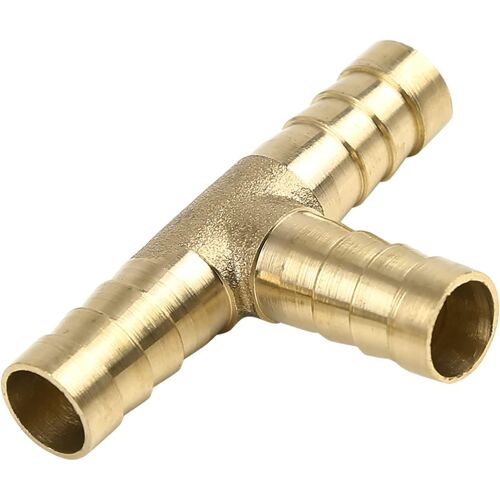 KALANKA-Laiton Tuyau Cannelé Raccord Universel 10mm 3 Voies Té Raccord Adaptateur