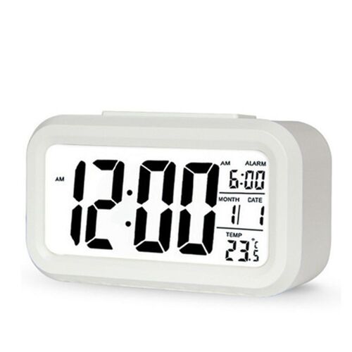 Horloge de Table électronique numérique avec rétro-éclairage LED, silencieuse, pour bureau, Version améliorée, grand réveil HD, offre spéciale
