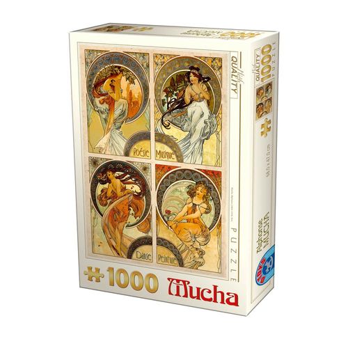 Puzzle 1000 Pièces Mucha - Arts