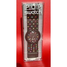 Montre Swatch Pop À Points Colorés Arc-En-Ciel 1989