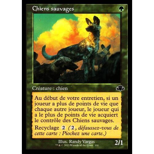 Chiens Sauvages - Magic - Dominaria Remastered - C - 351 (Version Retro)