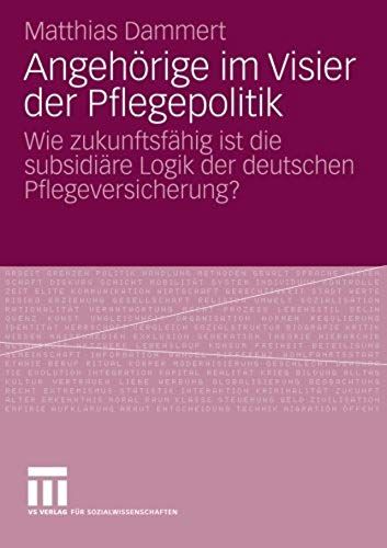 Angehörige Im Visier Der Pflegepolitik
