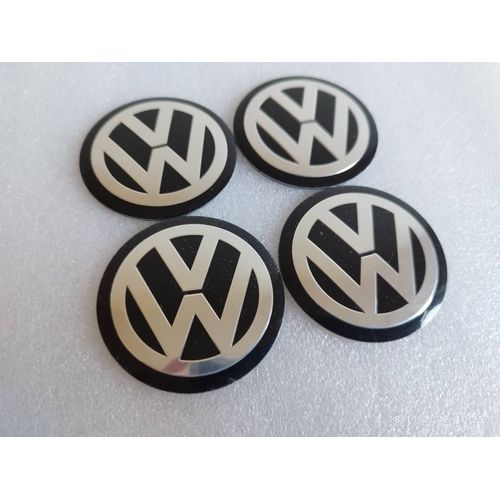 4x Autocollant Vw De Moyeu De Roue Autocollant De Centre Roue 70mm Sticker Logos 7cm