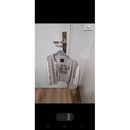 Veste Oora Femme Grise Et Blanche