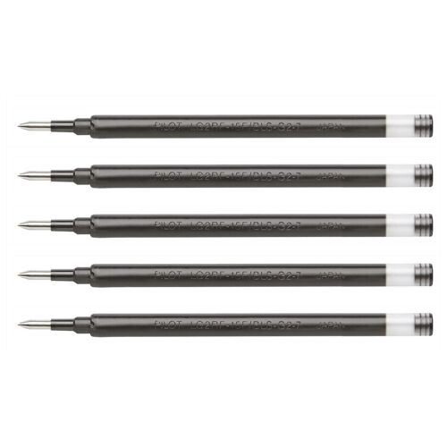 Pilot Lot De 5 Recharges Bls-G2-7 Gel Pour Stylo G2 / Alphagel Pointe 0,7 Noir