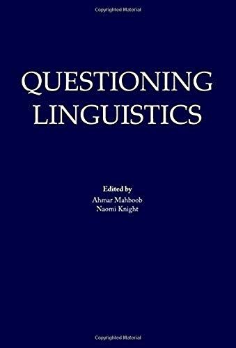 Questioning Linguistics
