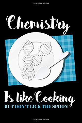 Chemistry Is Like Cooking But Don't Lick The Spoon: Blank Paper Sketch Book - Artist Sketch Pad Journal For Sketching, Doodling, Drawing, Painting Or